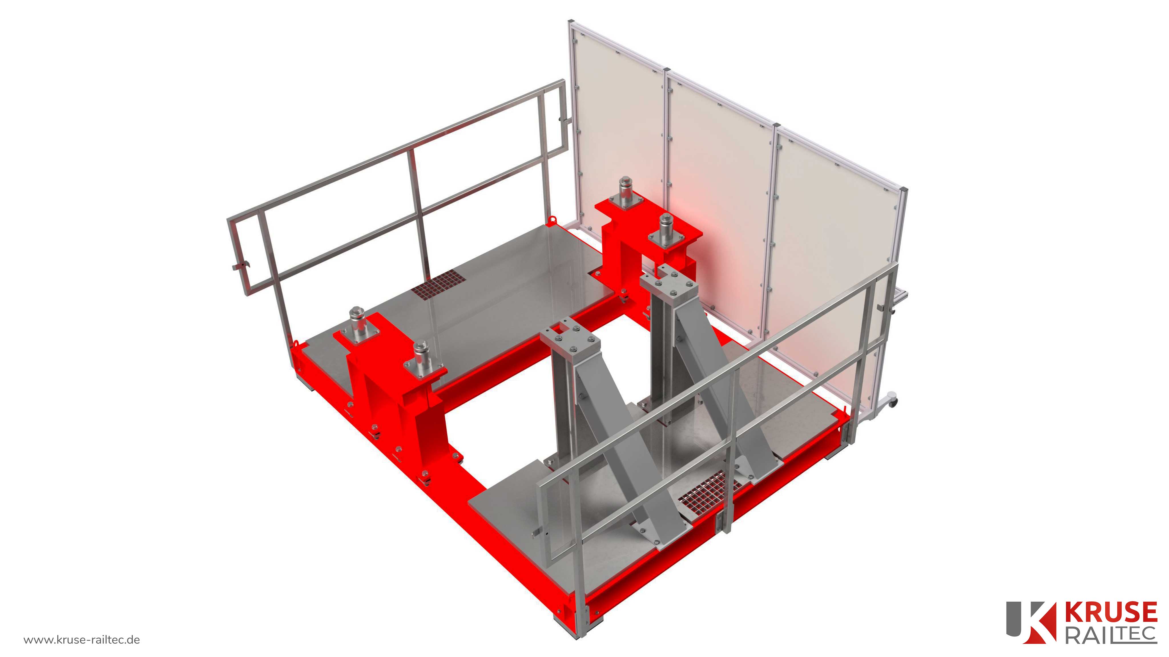 Testgestell BR490 zum Testen von Motor und Getriebe vor dem Einbau